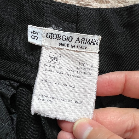 Giorgio‎ Armani 100% Wool Pants Women’s Italian Size 46 - Picture 2 of 8